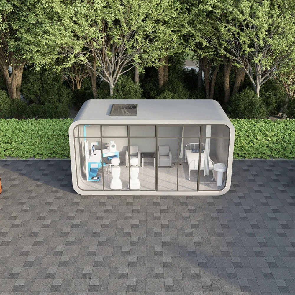 Custom outdoor 5-meter apple-shaped house / Apple-shaped prefabricated residence (modular) / Apple-shaped house
