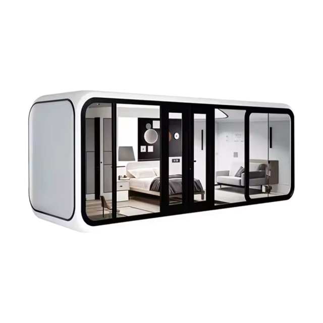 China Wholesale Custom Color Tiny 10ft Apple Cabin House Office Colorful Mini Prefab Modular House Capsule House