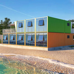 Customized steel structure, commercial outdoor coffee shop, hotel container house, modern style