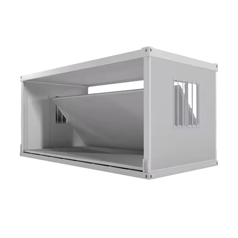 20ft Z-Folding Container House Prefab Foldable Tiny House Mobile Temporary Dormitory Container Home