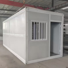 Modular X- Folding Container House Prefabricated Steel Frame Sandwich Panels Multi-storey Foldable House
