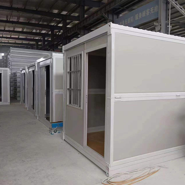 X Fold Container House Galvanized Steel Frame Insulated Modular Office Fold Home Camp Housing Staff Accommodation