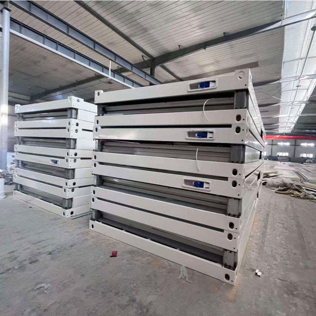 Fast Build 20ft Easy Assembly Mobile Office Temporary Accommodation X Type Folding Container House