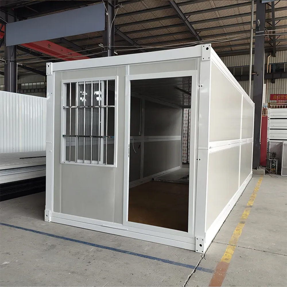 X-Type Folding Container House 20ft Mobile Prefab Tiny Home Multi-Purpose Modular Building Office School Gym Bedroom