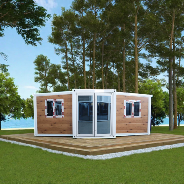 Expandable Folding Container Prefab House Steel Frame Ready Made Prefabricated 40ft 20ft Expandable Container House