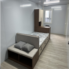 Container House Quick Installation Z-Fold Design Prefab Foldable Tiny Mobile Temporary Dormitory Container Mobile House