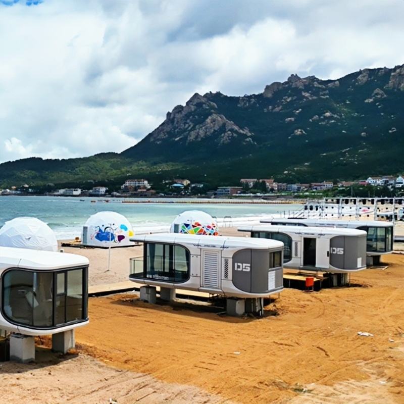Large Capsule House Smart Office Mobile Star Space Cabin / Space Capsule House