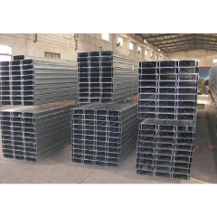 Q235B pre-galvanized steel C-shaped purlins, suitable for simple assembly buildings