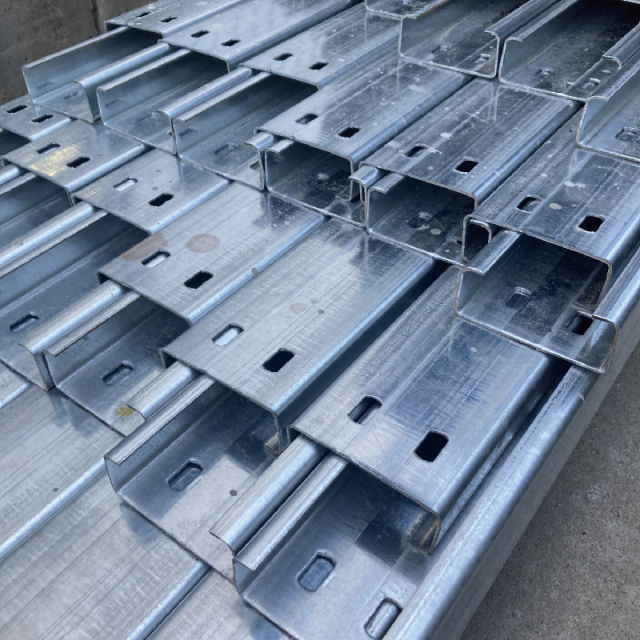 High Quality Structural Steel Support Component Galvanized C Purlin