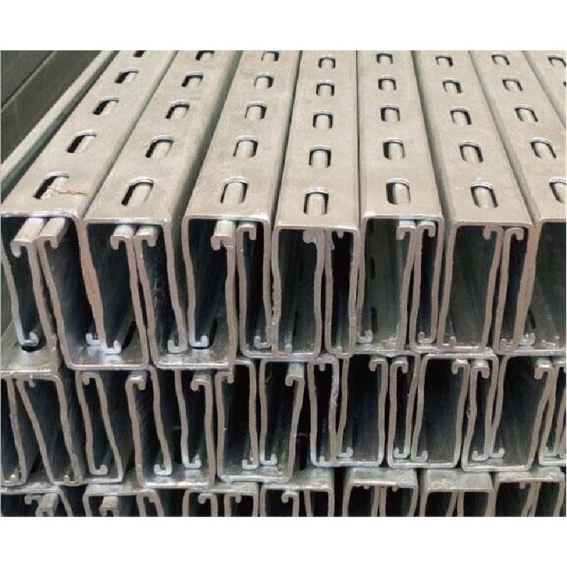 Q235B pre-galvanized steel C-shaped purlins, suitable for simple assembly buildings