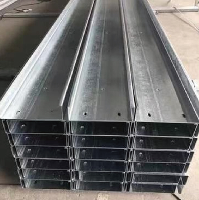 High Quality Structural Steel Support Component Galvanized C Purlin