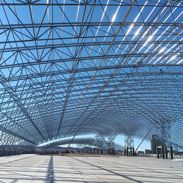 Lightweight but Strong Steel Space Frame Truss for Gymnasium & Stadium