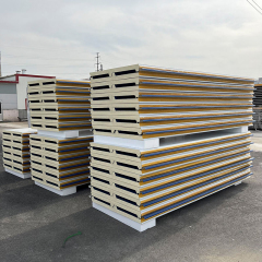 Modern Rock Wool Sandwich Panel Fireproof Insulation Metal Steel Building Exterior Wall Panel Warehouse