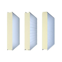 Steel PU Sandwich Wall Panel Fireproof Eco-Friendly Industrial Design for Cold Room Workshop House Villas Rock Applications