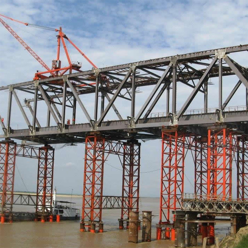 Custom Steel Structure Parts Welded Steel Column Beam Truss for Building Project