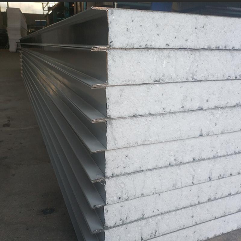 Steel Rock Wool Sandwich Panel Fire Resistant Water Resistant Modern Design Cold Room Wall Board for Hospital