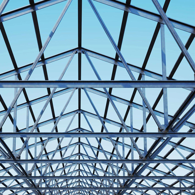 Modern Industrial Steel Truss Structure for Large Span Warehouse Roof