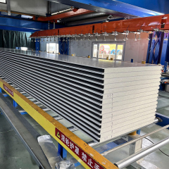 Modern Rock Wool Sandwich Panel Fireproof Insulation Metal Steel Building Exterior Wall Panel