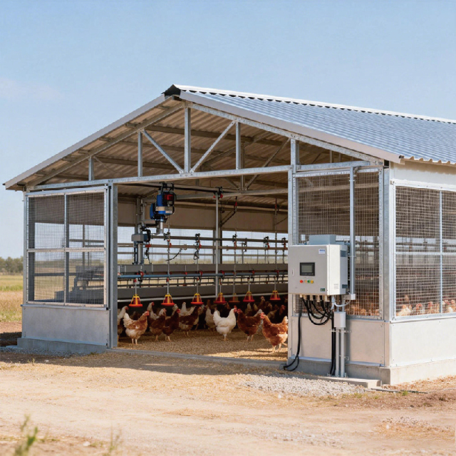 Economical steel structure poultry farms / cattle sheds, pig houses, chicken houses