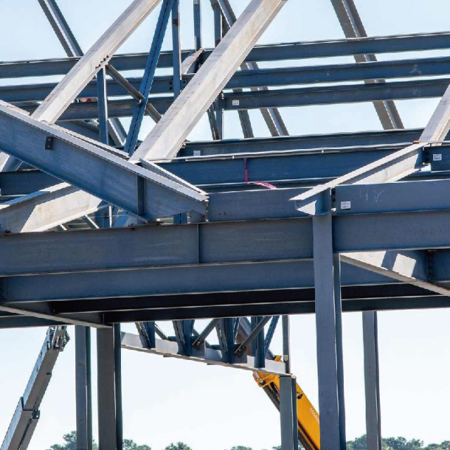 High-strength steel structure railway metal arch bridge