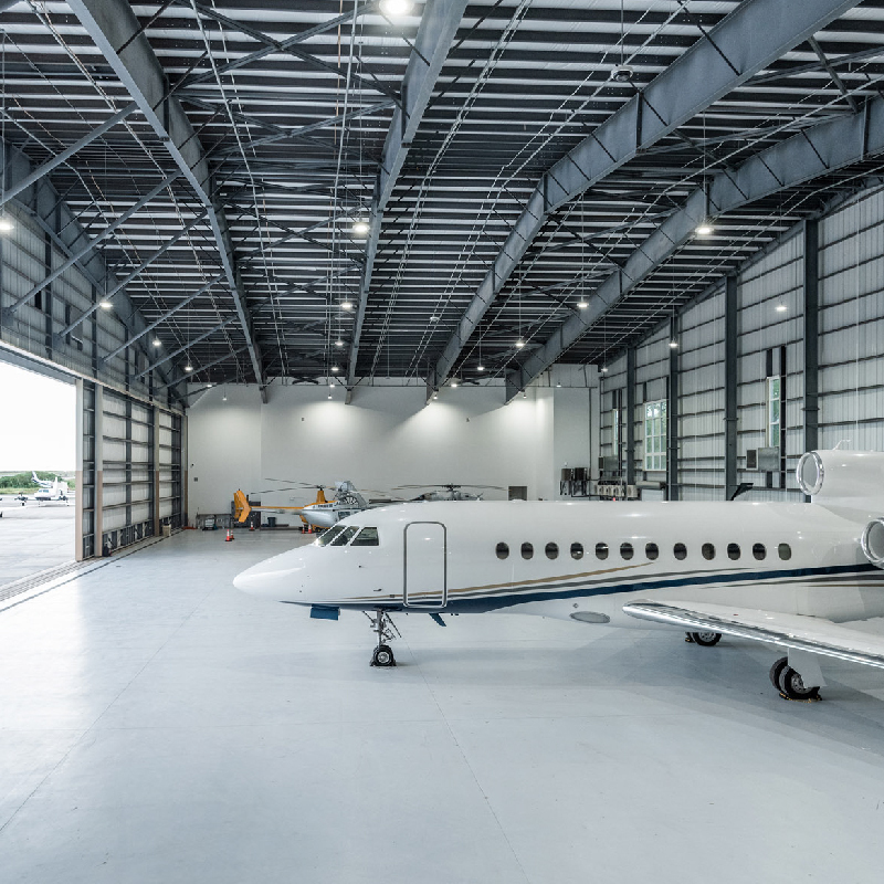 Prefabricated steel structure aircraft hangar building / Long-span steel structure / Special aircraft hangar