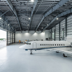 Prefabricated steel structure aircraft hangar building / Long-span steel structure / Special aircraft hangar