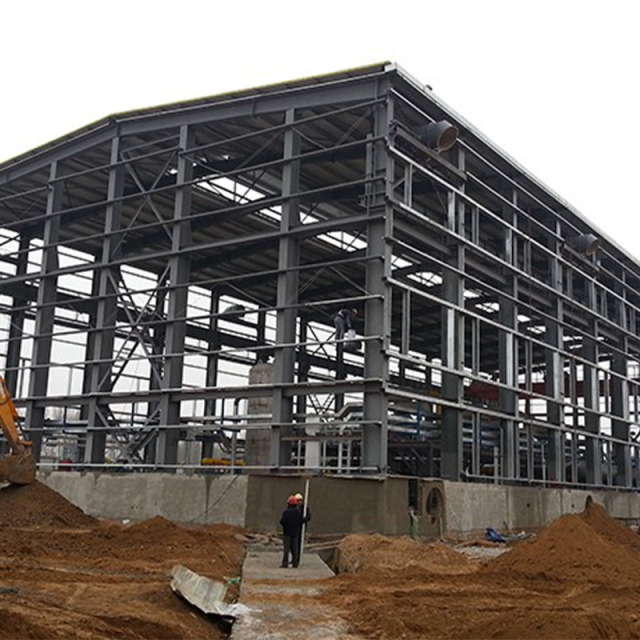 Prefabricated Steel Building Steel Structure Frame Q345B S355JR A36 Factory Warehouse