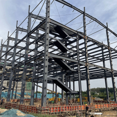 Heavy-Duty Steel Structure Industrial Welded Heavy Section Frame Building for Metallurgy Mining Processing Steel Warehouse