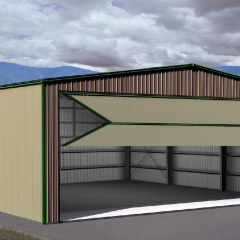 Steel Structure Aircraft Hangar Building Prefabricated Airplane Storage Warehouse Large Span Aviation Maintenance Workshop