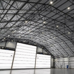 Modular prefabricated steel structure hangar / Industrial small aircraft hangar / Airport aircraft hangar