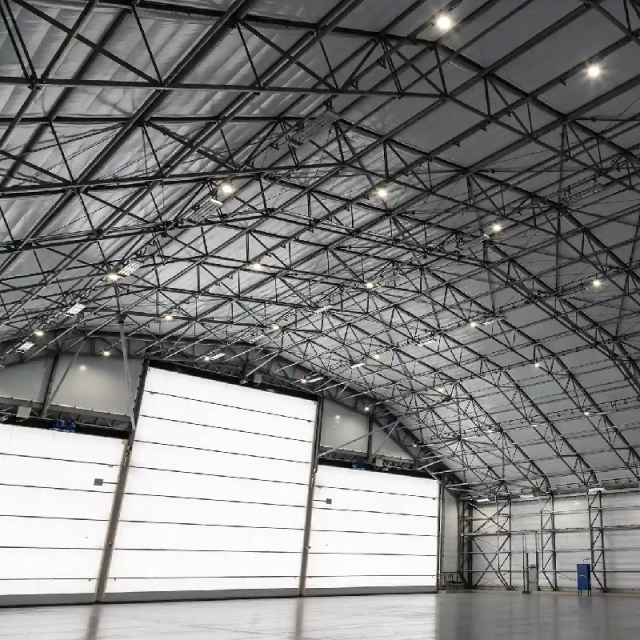 Modular prefabricated steel structure hangar / Industrial small aircraft hangar / Airport aircraft hangar