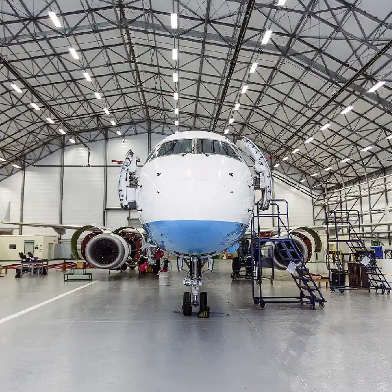 Modular prefabricated steel structure hangar / Industrial small aircraft hangar / Airport aircraft hangar