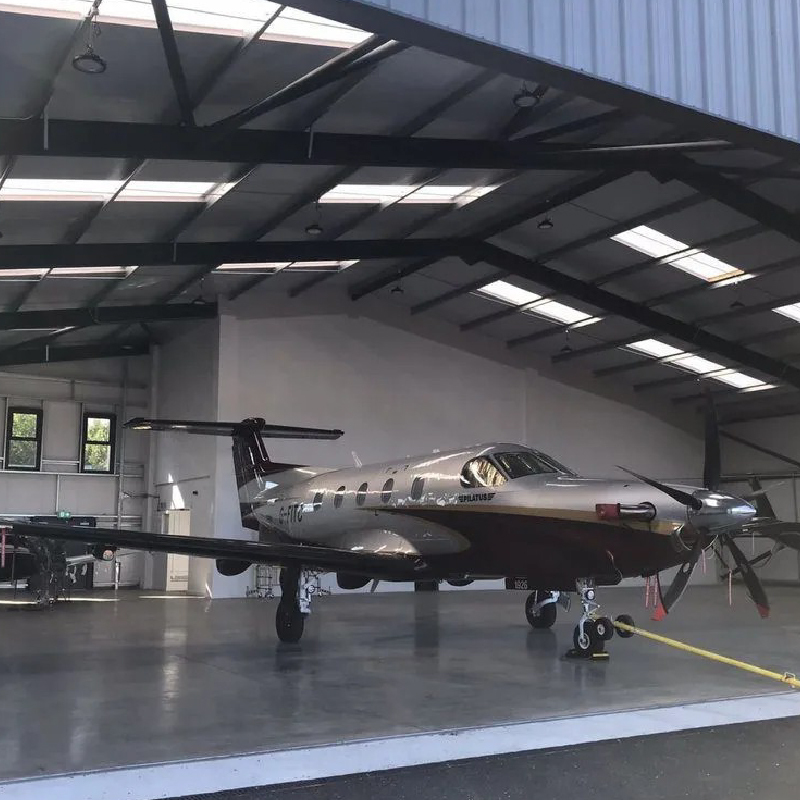 Modular prefabricated steel structure hangar / Industrial small aircraft hangar / Airport aircraft hangar