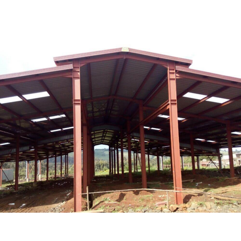 Prefab Farm Shed Building / Portable Prefab Steel Warehouse and Cattle Shed Farmhouse Building