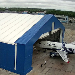 Prefabricated steel structure aircraft hangar building / Long-span steel structure / Special aircraft hangar