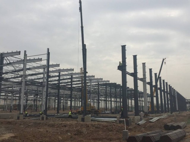 Industrial Steel Frame Factory Workshop