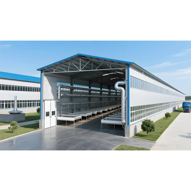 Cattle shed farm building / Cattle shed