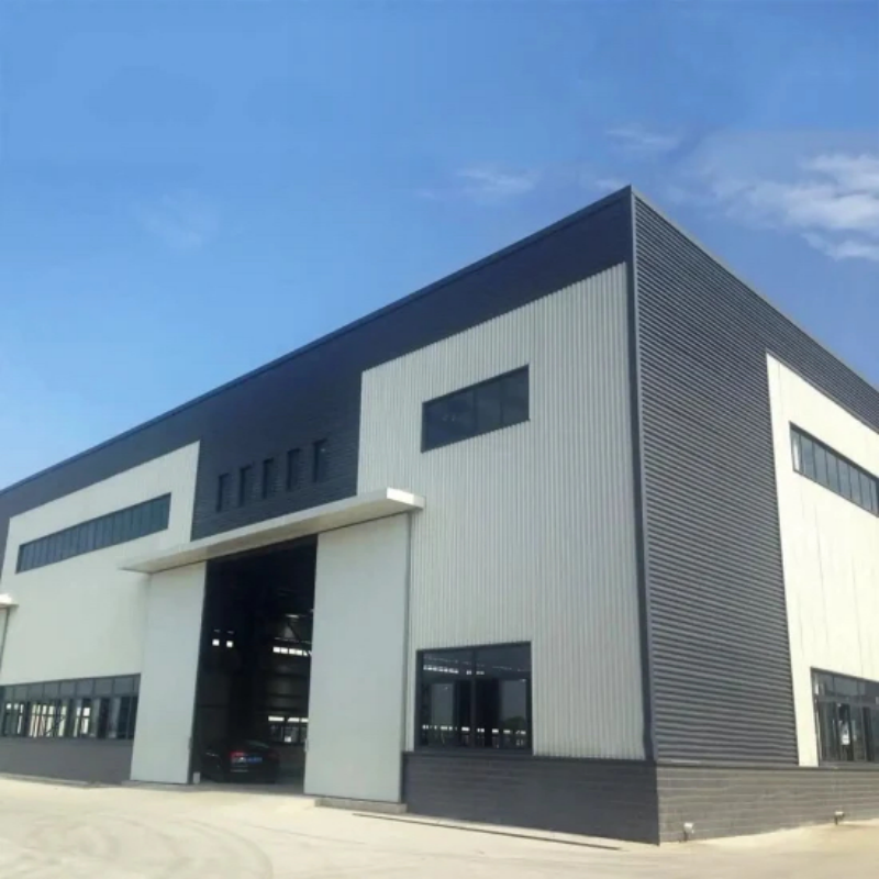 Metal Frame Structure Prefabricated Warehouse Workshop Hangar Steel Structure Building