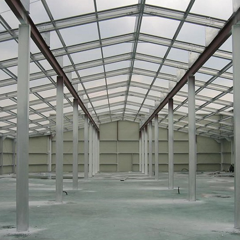 Broiler Chicken Farm Steel Structure Building with Ventilation System and Insulation Material