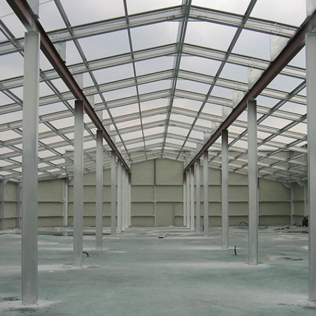 Broiler Chicken Farm Steel Structure Building with Ventilation System and Insulation Material