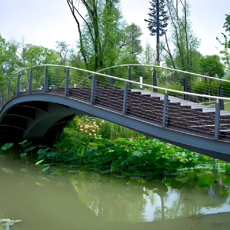 Modern Design Easy Build Prefab Steel Structure Heavy Weight Foot Bridges