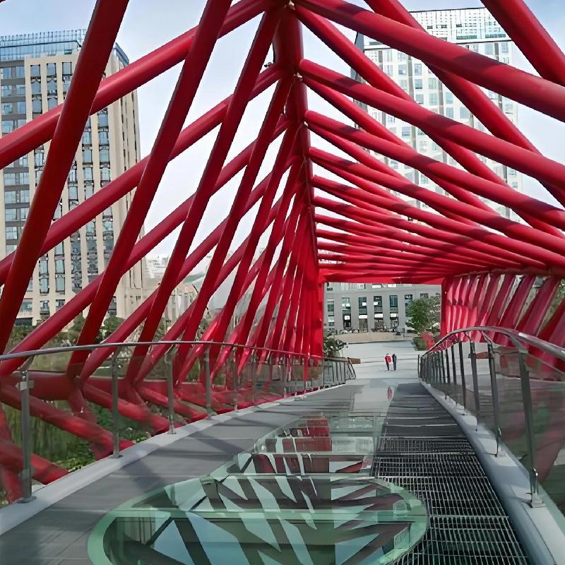 Modern Design Easy Build Prefab Steel Structure Heavy Weight Foot Bridges