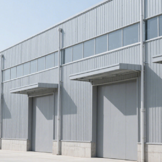 Prefab Steel Structure Warehouse / Metal Building / Industrial Workshop With Sandwich Panel
