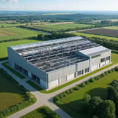 Large-span Lightweight Steel Frame Prefabricated Warehouse