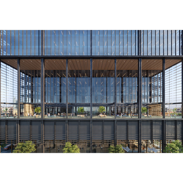 Multi-Story Steel Structure Office Building Mall Hotel Commercial Complex Structural Steel Frame Construction