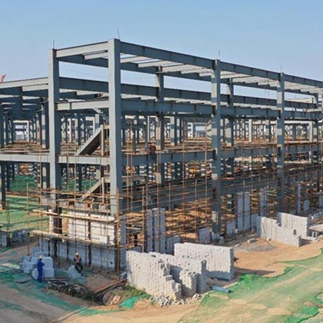 High-strength Light Weight H Beam Multi-Story Storage Office Industrial Prefabricated Workshop Sheds Steel Structure Building