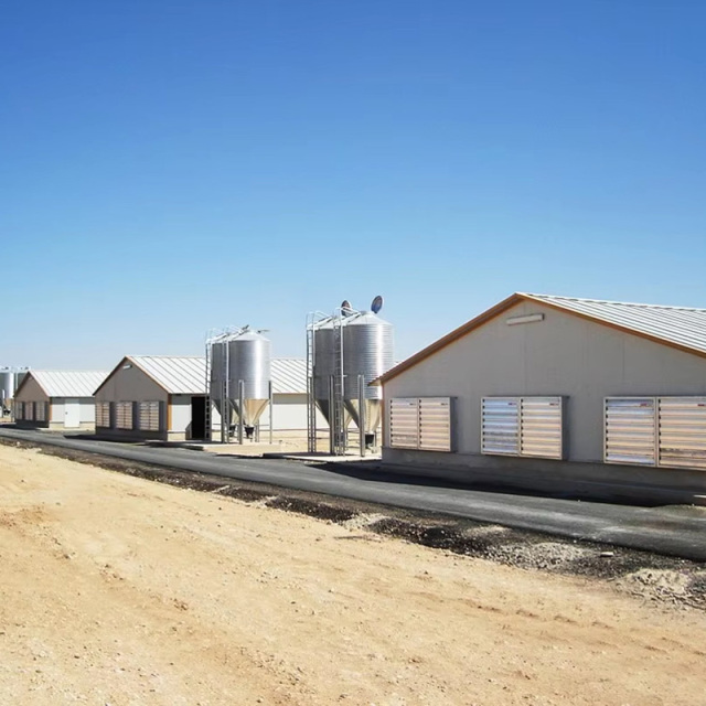 Customized prefabricated metal poultry house steel structure chicken coop