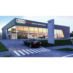 Prefabricated exhibition hall / Steel structure metal building 4S car exhibition hall