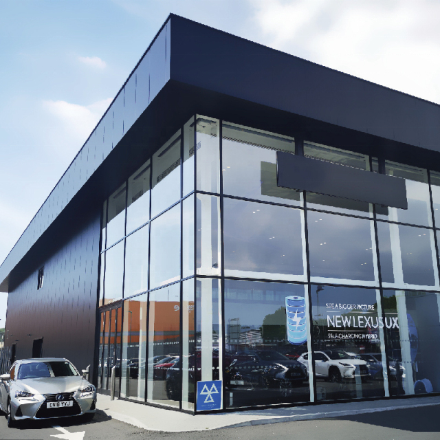 Prefabricated Steel Structure Metal Warehouse Storage Prefab Exhibition Hall Building High Quality 4s Car Showroom