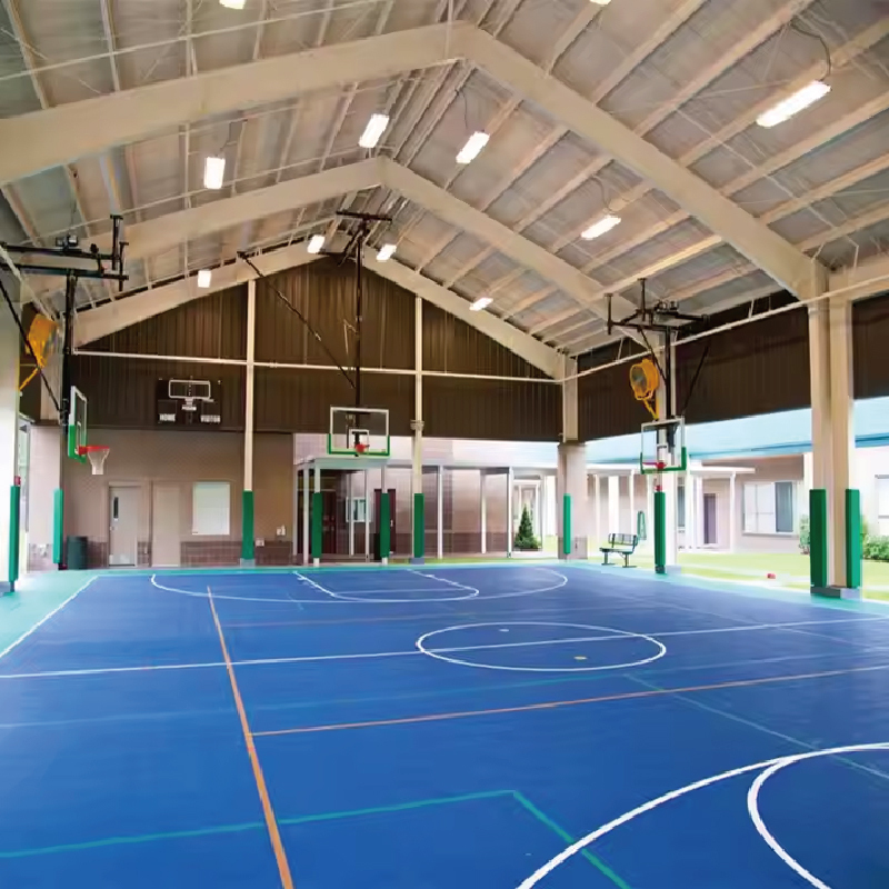 Large Space Structure Sports Hall Steel Stadium Building Prefabricated Gymnasiums Indoor Basketball Court Modern Industrial